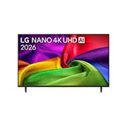 LG 50 collu LG NANO 4K UHD AI NU80 viedtelevizors 2026, 50&nbsp;collu LG NANO 4K UHD AI NU80 Smart TV 2026, 50NU800B3LC, thumbnail 1